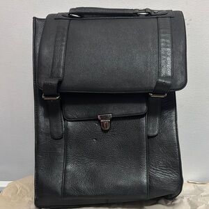 Black Leather Men's Bag